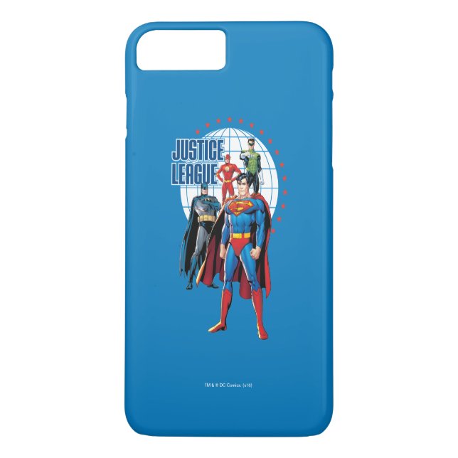 Gerechtigkeitsliga Global Heroes Case-Mate iPhone Hülle (Rückseite)