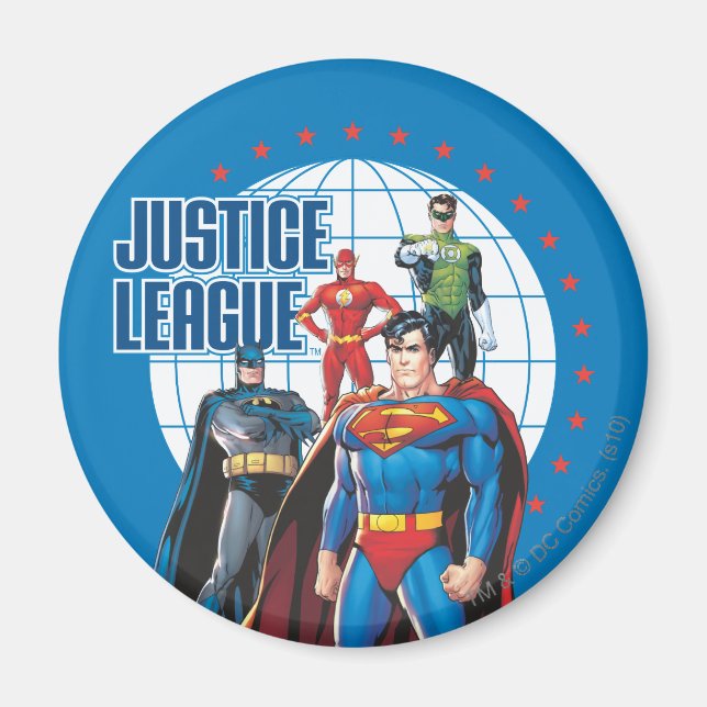 Gerechtigkeitsliga Global Heroes Magnet (Vorne)