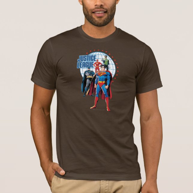 Gerechtigkeitsliga Global Heroes T-Shirt (Vorderseite)