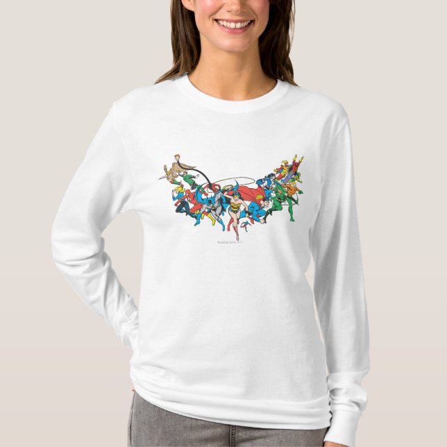 Gerechtigkeitsliga - Gruppe 2 T-Shirt (Vorderseite)