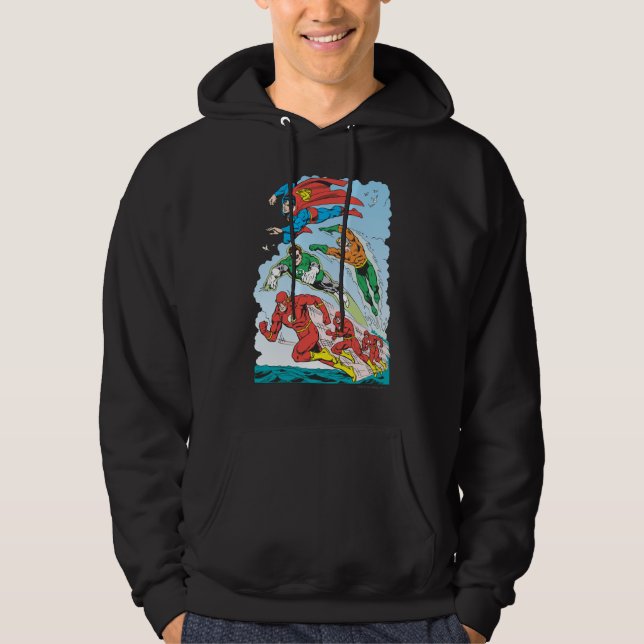 Gerechtigkeitsliga - Gruppe 3 Hoodie (Vorderseite)