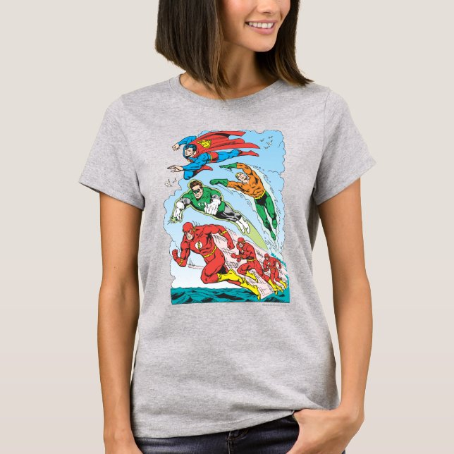 Gerechtigkeitsliga - Gruppe 3 T-Shirt (Vorderseite)