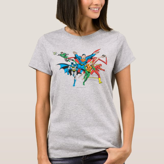 Gerechtigkeitsliga - Gruppe 4 T-Shirt (Vorderseite)