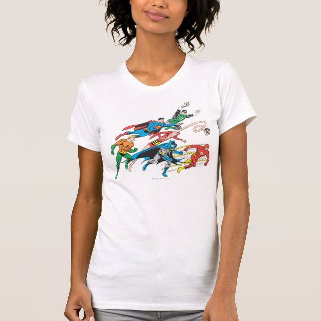 Gerechtigkeitsliga - Gruppe 5 T-Shirt (Vorderseite)