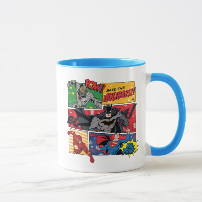 Gerechtigkeitsliga "Rett die Feiertage!" Tasse (Rechts)