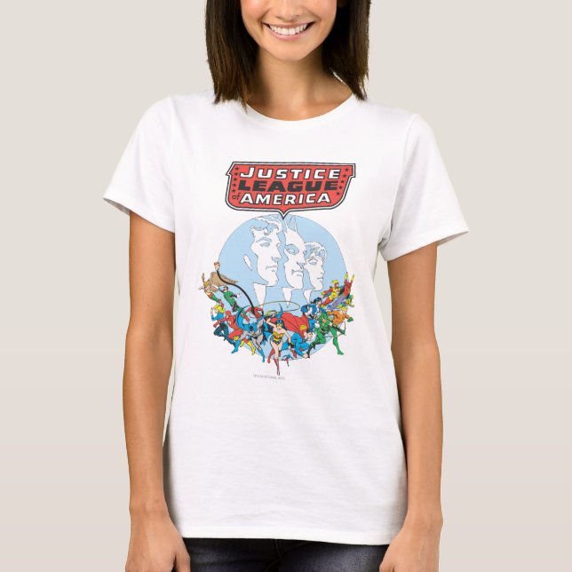 Gerechtigkeitsliga T-Shirt (Vorderseite)