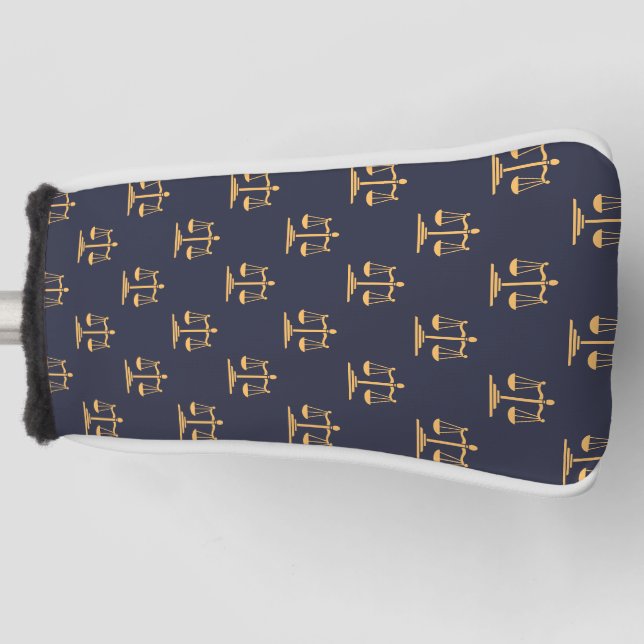 Gerechtigkeitsskala auf Marinestützpunkt Golf Headcover (Vorderseite)