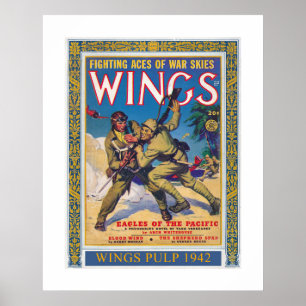 GERECYCELT ART: MAGAZINE-DECKUNG 1942 POSTER