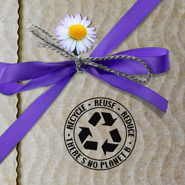 Gerecycelt, es gibt keinen Planeten B, Gummistempel (Von Creator hochgeladen)