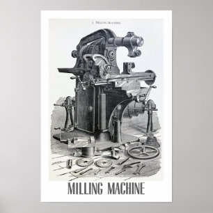 GERECYCELT FEINE ART 1890 TECHNISCHE ILLUSTRATION POSTER
