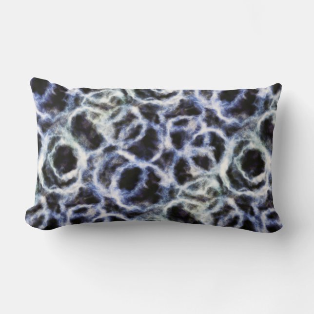 gerecycelt Indigo shibori: Lendenkissen (Vorderseite)