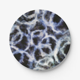 gerecycelt Indigo shibori: Pappteller