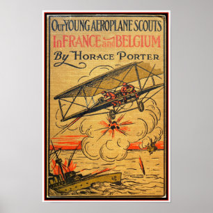 GERECYCELT KUNST: KINDERBUCH 1917 "EUROPA" POSTER