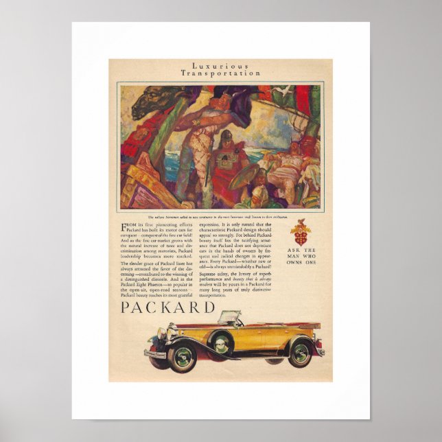 GERECYCELT KUNST: PAKETWERBUNG UM 1920 POSTER (Vorne)