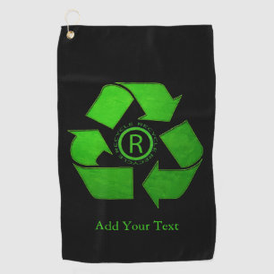 Gerecycelt Logo von Shirley Taylor Golfhandtuch