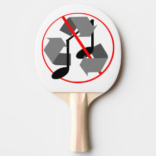 Gerecycelt Musik überspielt Tischtennis Schläger