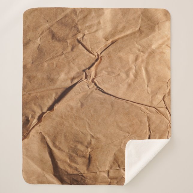Gerecycelt Packpapier. Textur. Sherpadecke (Vorderseite)