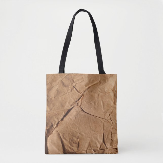 Gerecycelt Packpapier. Textur. Tasche (Vorderseite)
