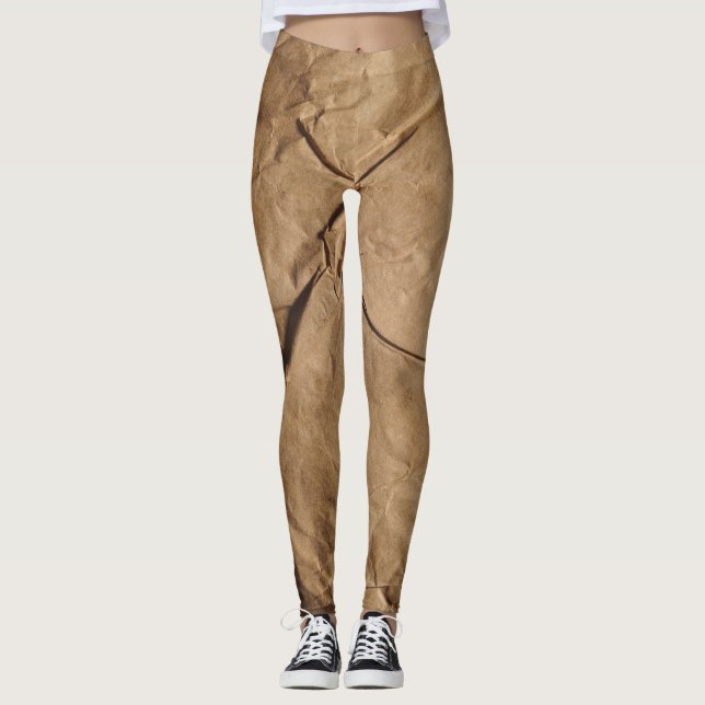 Gerecycelt Papier: Öko-freundliche Textur. Leggings (Vorderseite)