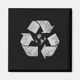 Gerecycelt Symbol-Logo "Earth Day Green Deal Clima Magnet
