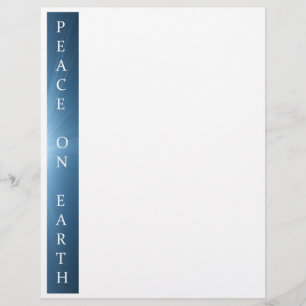 Gerecycelt Weihnachtspapier - Weltfrieden-Design