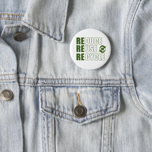 Gerecycelt Wiederverwendung reduzieren Button (Beispiel)