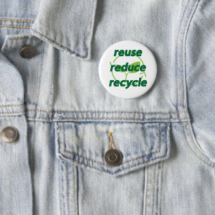Gerecycelt Wiederverwendung reduzieren Button