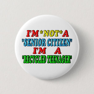 Gerecycelter Jugendlicher Button