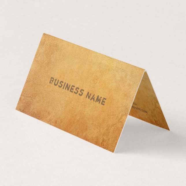 Gereizter Text Elegant Nostalgisches altes Papier  Visitenkarten (Vorderseite)