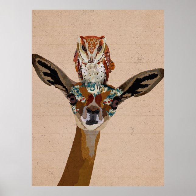 GERENUK & OWL POSTER (Vorne)