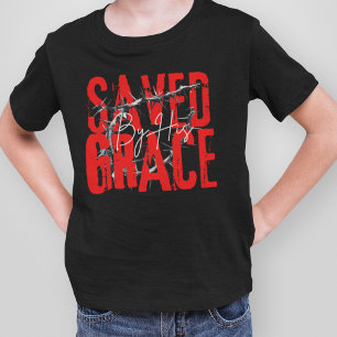 Gerettet durch Gnade - Gott Jesus Christus Glaube  T-Shirt