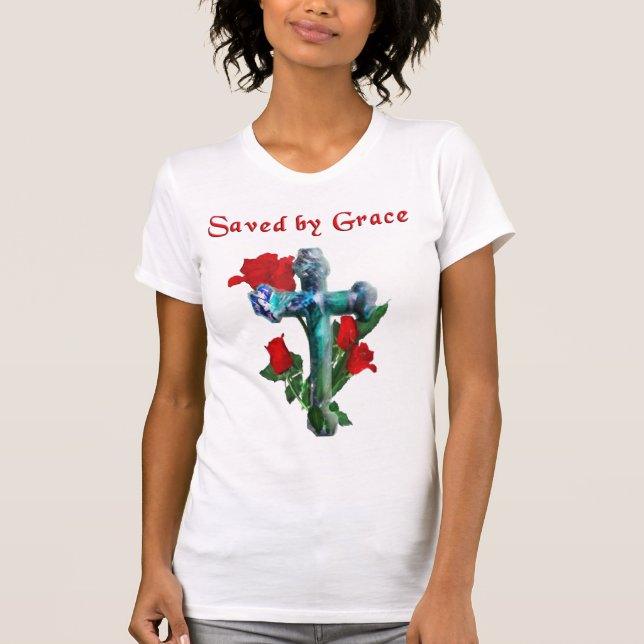 Gerettet durch Gnade T - Shirt (Vorderseite)
