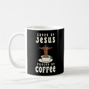 Gerettet durch Jesus mit Kaffee gespeist Kaffeetasse