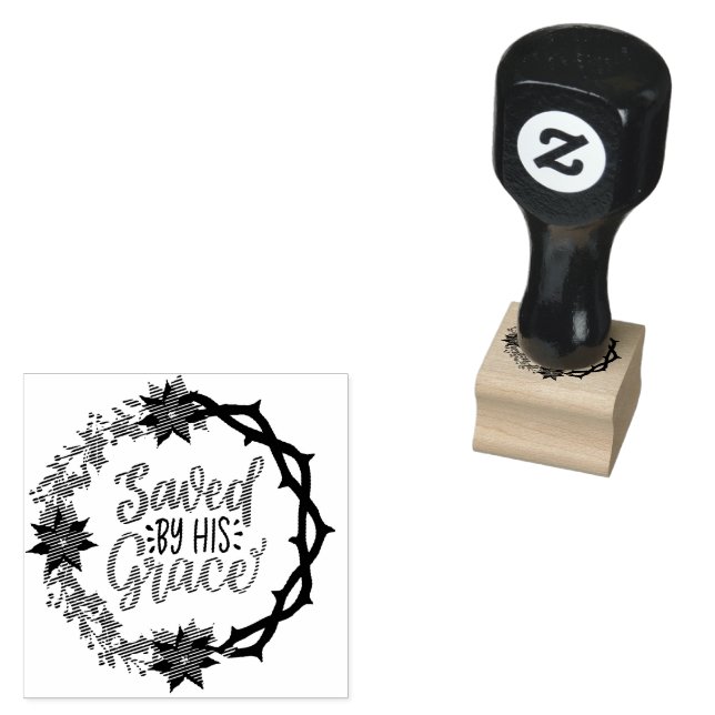 Gerettet durch Seine Briefmarke aus Grace Rubber Gummistempel (Stempel)