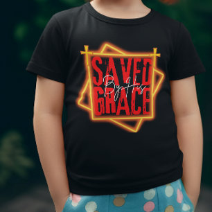 Gerettet durch seine Gnade - Evangeliums-Dankbarke T-Shirt