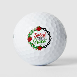 Gerettet durch Seinen grauen Weihnachtskranz Golfball