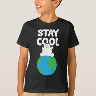 Gerettet Eisbär Bleibe Coole Erwärmung Polar T-Shirt