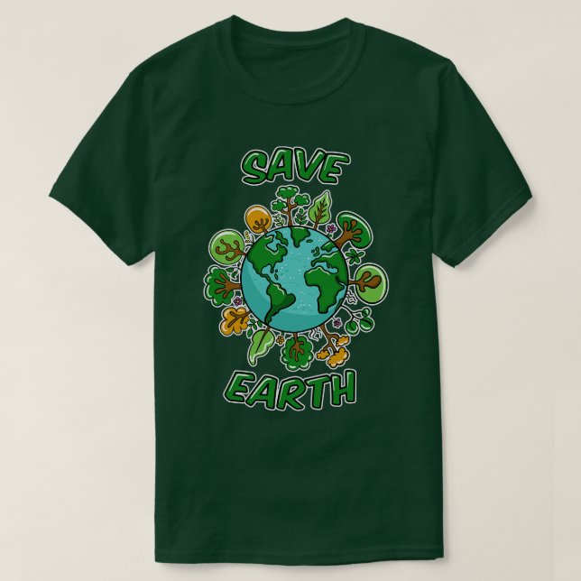 Gerettet Erde T-Shirt (Design vorne)
