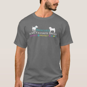 Gerettet Lieblingszuchtdunkelheits-Shirt T-Shirt