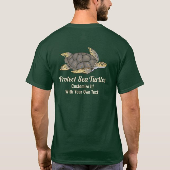 Gerettet Meeresschildkröten - Habitat-Klima T-Shirt (Rückseite)