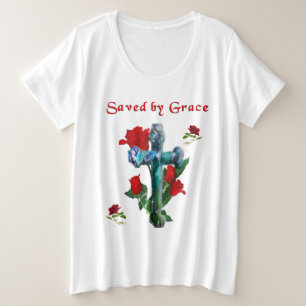 Gerettet nach Grace Große Größe T-Shirt