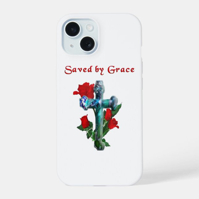 Gerettet nach Grace iPhone 15 Hülle (Rückseite)