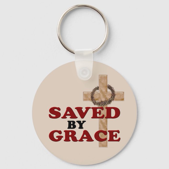 GERETTET NACH GRACE SCHLÜSSELANHÄNGER (Vorderseite)