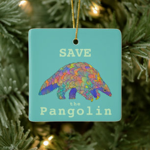 Gerettet Pangolin gefährdete Arten Keramikornament