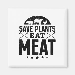 Gerettet Pflanze essen Fleisch Byrbecue Kochen Byr Magnet