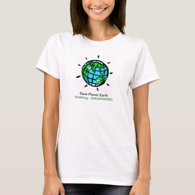 Gerettet Planet Erde - Wildnis - Erhaltung - T-Shirt (Vorderseite)