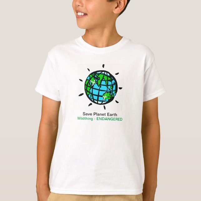 Gerettet Planet Erde - Wildnis - Erhaltung - T-Shirt (Vorderseite)
