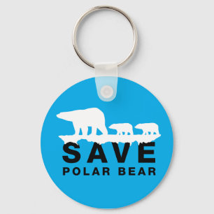 Gerettet Polarbär Schlüsselanhänger