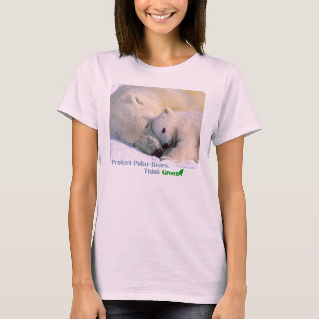 Gerettet Polarbär T-Shirt (Vorderseite)
