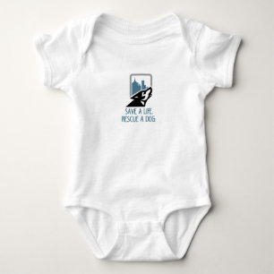 gerettet Rettungshund Baby Strampler